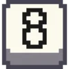 Telegram emoji «Pixel Numbers» 8⃣