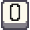 Telegram emojisi «Pixel Numbers » 0⃣