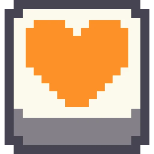 Telegram stiker «Pixel Stickers» 🧡