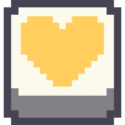 Pixel Stickers emoji 💛