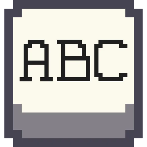 Telegram stikerlari Pixel Latin 