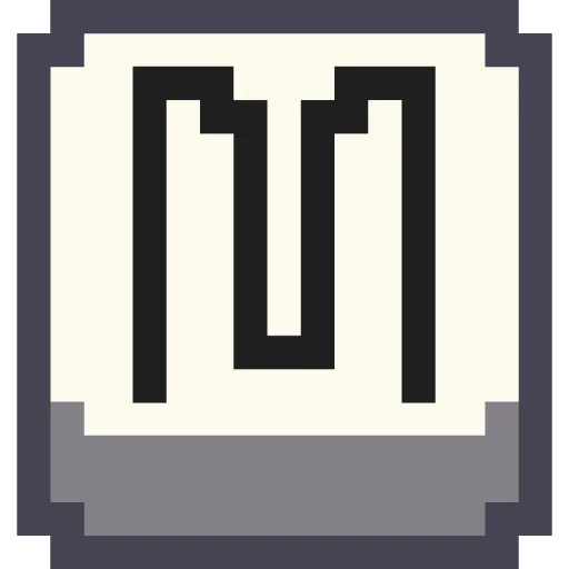 Telegram stiker «Pixel Latin» 🔤