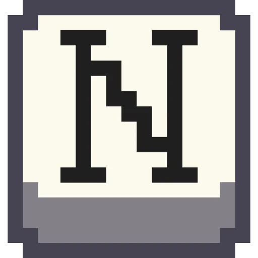 Pixel Latin  sticker 🔤