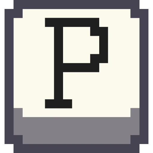 Стикер Telegram «Pixel Latin» 🔤