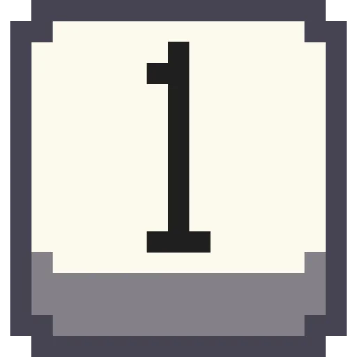 Telegram stickers Pixel Numbers 