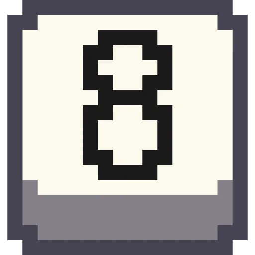 Pixel Numbers emoji 8⃣