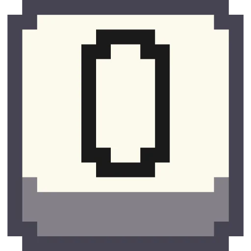 Telegram stiker «Pixel Numbers» 0⃣