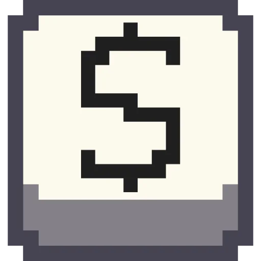 Telegram stiker «Pixel Numbers» 💵