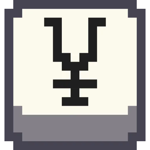 Telegram stiker «Pixel Numbers» 💴