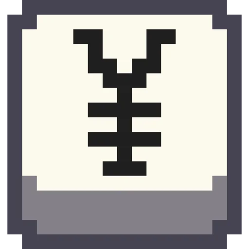 Telegram stiker «Pixel Numbers» 💴