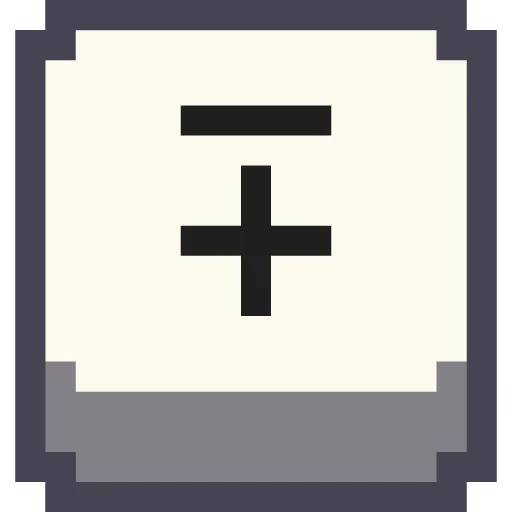 Telegram Sticker «Pixel Numbers» ➖