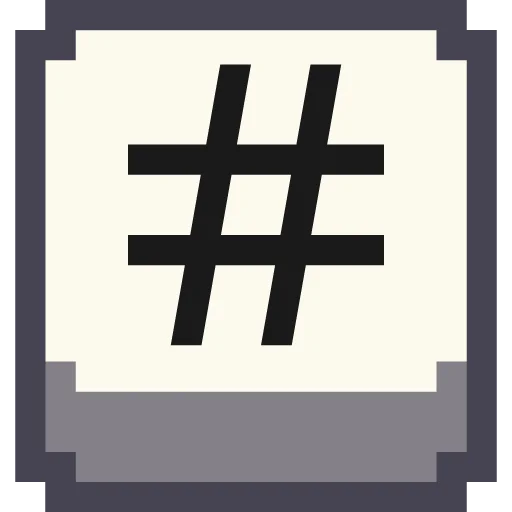 Pixel Numbers stiker #⃣