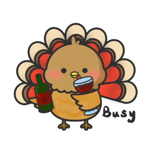 Thanksgiving Turkey emoji 🍷