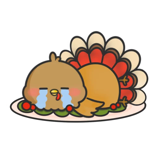 Эмодзи Thanksgiving Turkey 😢