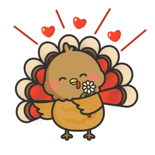 Telegram Sticker «Thanksgiving Turkey» 😍