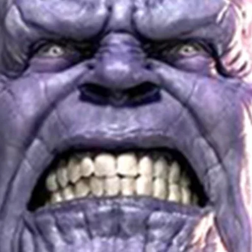 Thanos Face  emoji 🥳