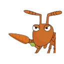 The ants DNTworry emoji 🥕