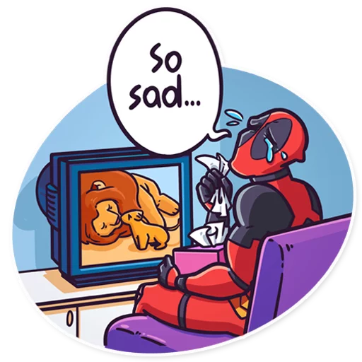 Deadpool emoji 😔