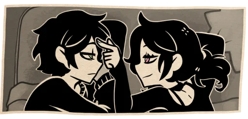 Telegram Sticker «The Coffin of Andy and Leyley» 😊
