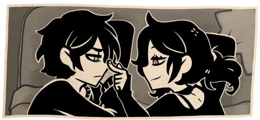 Telegram Sticker «The Coffin of Andy and Leyley» ☺️