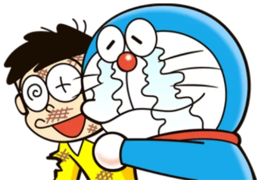 Емодзі Doraemon 😭