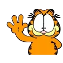 Garfield emoji 👋