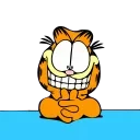 Garfield emoji 😬
