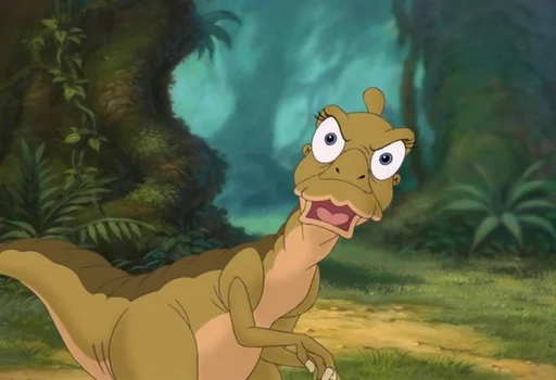 The Land Before Time emoji 😠