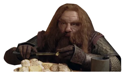 Стикер Telegram «The Lord of the Rings» 🍽