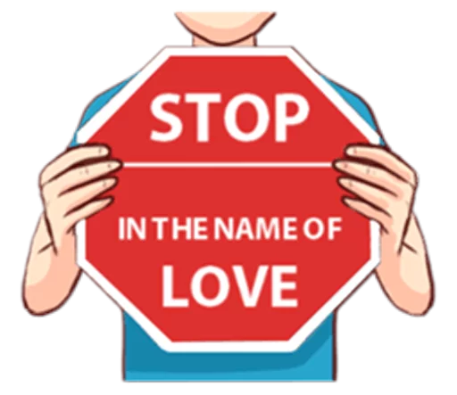 Стікер Telegram «The Signs of Love» 🛑