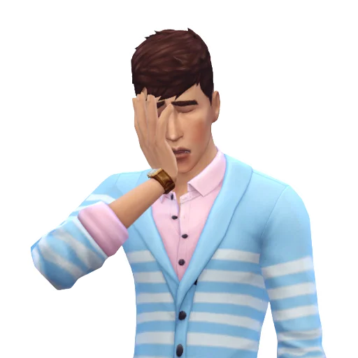 Telegram Sticker «The Sims 4 by Diana Besson» 🤦‍♀️