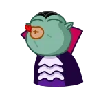 Vampire Frog emoji 😘