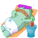 Vampire Frog emoji 😎