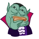 Vampire Frog emoji 🤔