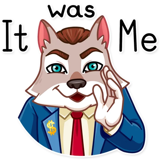 Telegram Sticker «The Wolf of Wall Street» 😬