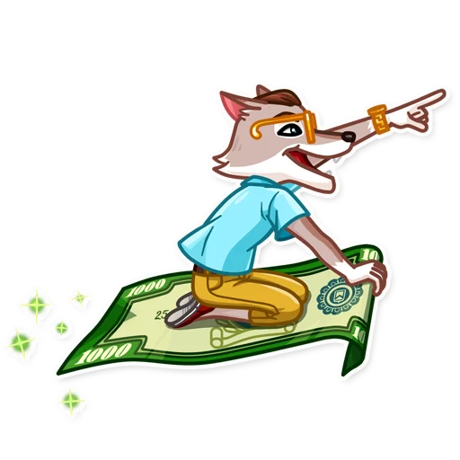 Telegram Sticker «The Wolf of Wall Street» 👉