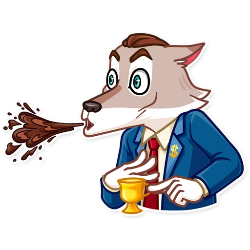 Telegram Sticker «The Wolf of Wall Street» 😱
