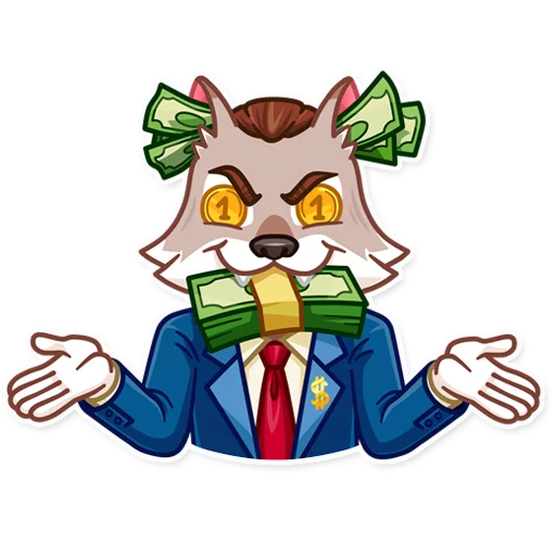 Telegram Sticker «The Wolf of Wall Street» 🙈