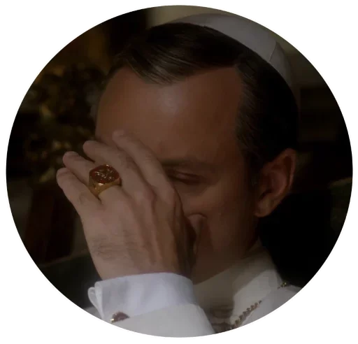 The Young Pope emoji 😌