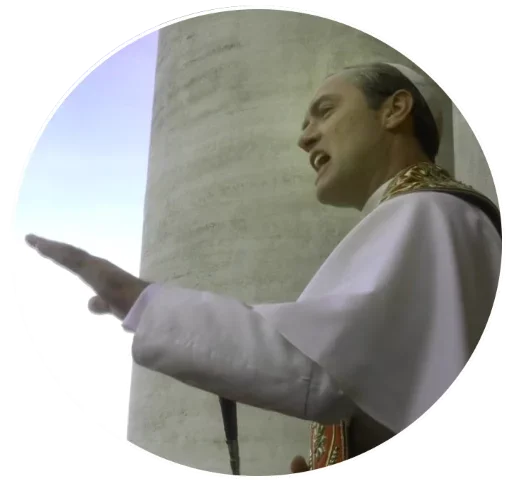Стикер Telegram «The Young Pope» 😄
