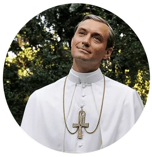 Telegram Sticker «The Young Pope» 🤪