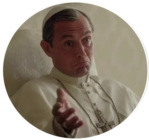 The Young Pope emoji 🙃