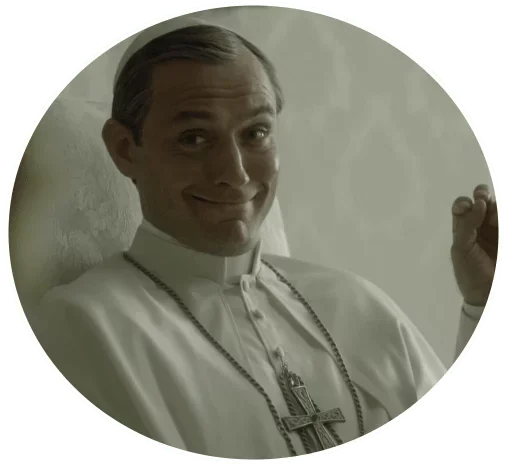 Стікер Telegram «The Young Pope» 😄