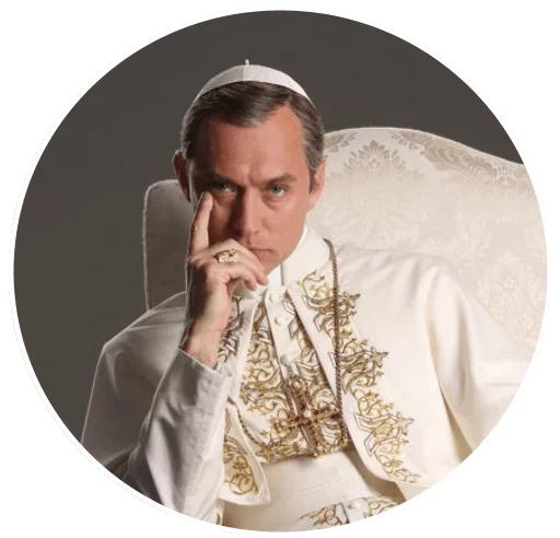 Стікер Telegram «The Young Pope» 😁