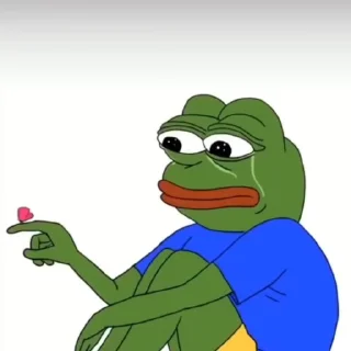 Pepe the Frog emoji 🥹