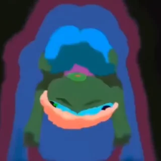 Pepe the Frog emoji 😵‍💫