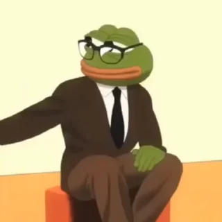 Pepe the Frog emoji 🥸