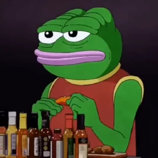 Pepe the Frog emoji 😵