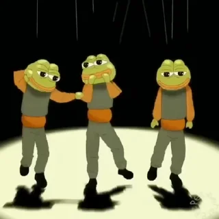 Эмодзи Pepe the Frog 👯‍♀️