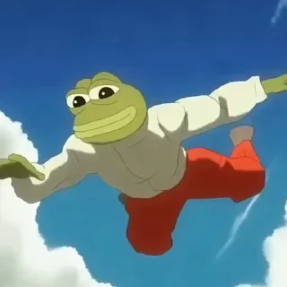 Pepe the Frog emoji ✋